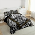 thumbnail image 3 of Manfei Fashion Leopard Print Bedding Comforter Set, Cheetah Animal Twin Comforter Sets, Teen Kid Adult Female Reversible Bedding Set, Ultra Soft Home Decor, 2 Pieces, 3 of 8