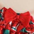 thumbnail image 6 of CAUYDY Preemie Girls Going Home Outfit Newborn Girl Short Sleeve Bodysuit Set Baby Fall Winter Clothes Infant Romper 3M 6M 9M 12M 18M 24M Sizes 3-6 Months,Red, 6 of 8