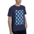 thumbnail image 2 of Bingfone Beautiful King Penguin Pattern Men'S Loose Fit Short-Sleeve Pocket T-Shirt, 2 of 7