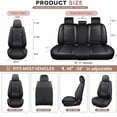 thumbnail image 7 of Full Set for Nissan Pathfinder Car Seat Covers 2011-2026,Waterproof Nappa Leather Car Seat Protector,Anti-Slip and Comfortable Car Seat Cover&Accessories(5 Seats/Black), 7 of 7