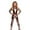 Brown, variant on HXWCHs Elegant Court Style Jumpsuit Glossy Leather Unisex Full Bodysuit for Carnival Party Performance 7-8 Years Black