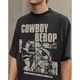 thumbnail image 2 of Oversized Anime Graphic T-Shirt, Vintage Wash Streetwear Tee, Retro Space Cowboy Style Shirt, Unisex Urban Fashion Top, 2 of 3