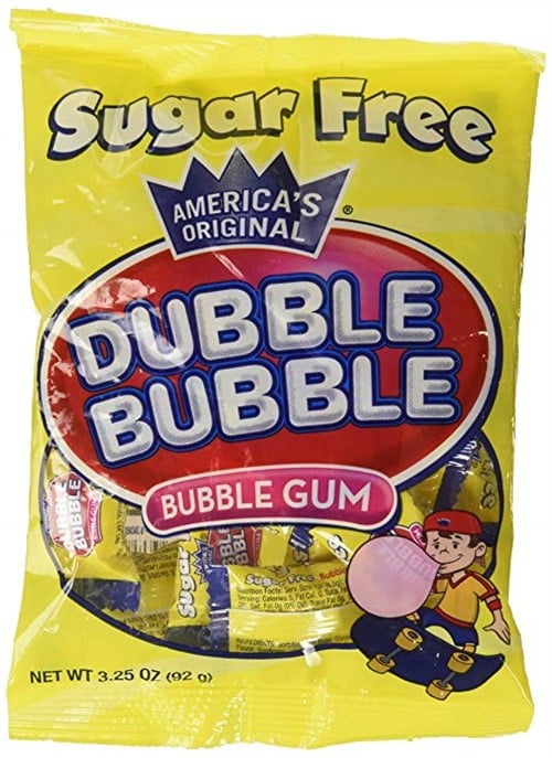 Dubble Bubble Sugar Free, 3.25-Ounce Bags