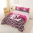 thumbnail image 2 of Manfei Cute Letter E Queen Comforter Set,Pretty Bowtie Comforter Sets Queen,Pink,Pink Reversible,3pcs,1 Comforter and 2 Pillowcases, 2 of 7