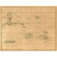 thumbnail image 2 of Arrowsmith, Aaron 24x20 Gold Ornate Wood Framed with Double Matting Museum Art Print Titled - Polynesia, 1812, 2 of 4