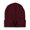 Burgundy, variant on Beanie Panda Bear Face Embroidery, One Size, Purple