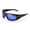 Tortoise -Blue Mirror, variant on Polycarbonate Polarized Fishing Riding Biker Sunglasses for Men Women - Wrap Around Shielded Shade - Orange Mirror - Taiwan