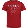 thumbnail image 1 of Lucky 13 Red Adult T-Shirt, 1 of 1