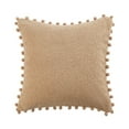 thumbnail image 3 of [IN2XZT146-1 Yellow] NEW Set of 2 Pompoms Decorative Throw Pillows (With/Without Inserts), 3 of 8