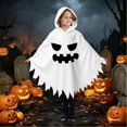 thumbnail image 5 of KHONTS Ghost Face Poncho for Toddler Kids Hooded Cloak Halloween Performance Clothes Spooky Capes 22-White S, 5 of 7