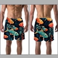 thumbnail image 3 of luoweisi Men's Beach Shorts Quick Dry Swim Trunks with Mesh Lining Fish M, 3 of 5