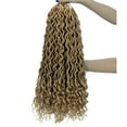 thumbnail image 2 of 20" Hair Wigs, African Dirty Braid Woman Girls Wavy Faux Locs Crochet Hair Wig Cool African Pigtail Dirty Braid Hair Accessories, 2 of 8