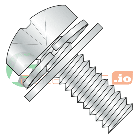 

4-40 x 3/8 Double SEMS Screws / Narrow Flat & Split Washers / Phillips / Pan Head / Steel / Zinc / Flat Washer OD = 1/4 (Quantity: 10 000 pcs)