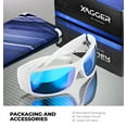 thumbnail image 4 of Xagger Oversized Wrap Around Sport Polarized Sunglasses for Men Driving Fishing Golf TR90 Frame Sun Glasses, 4 of 6