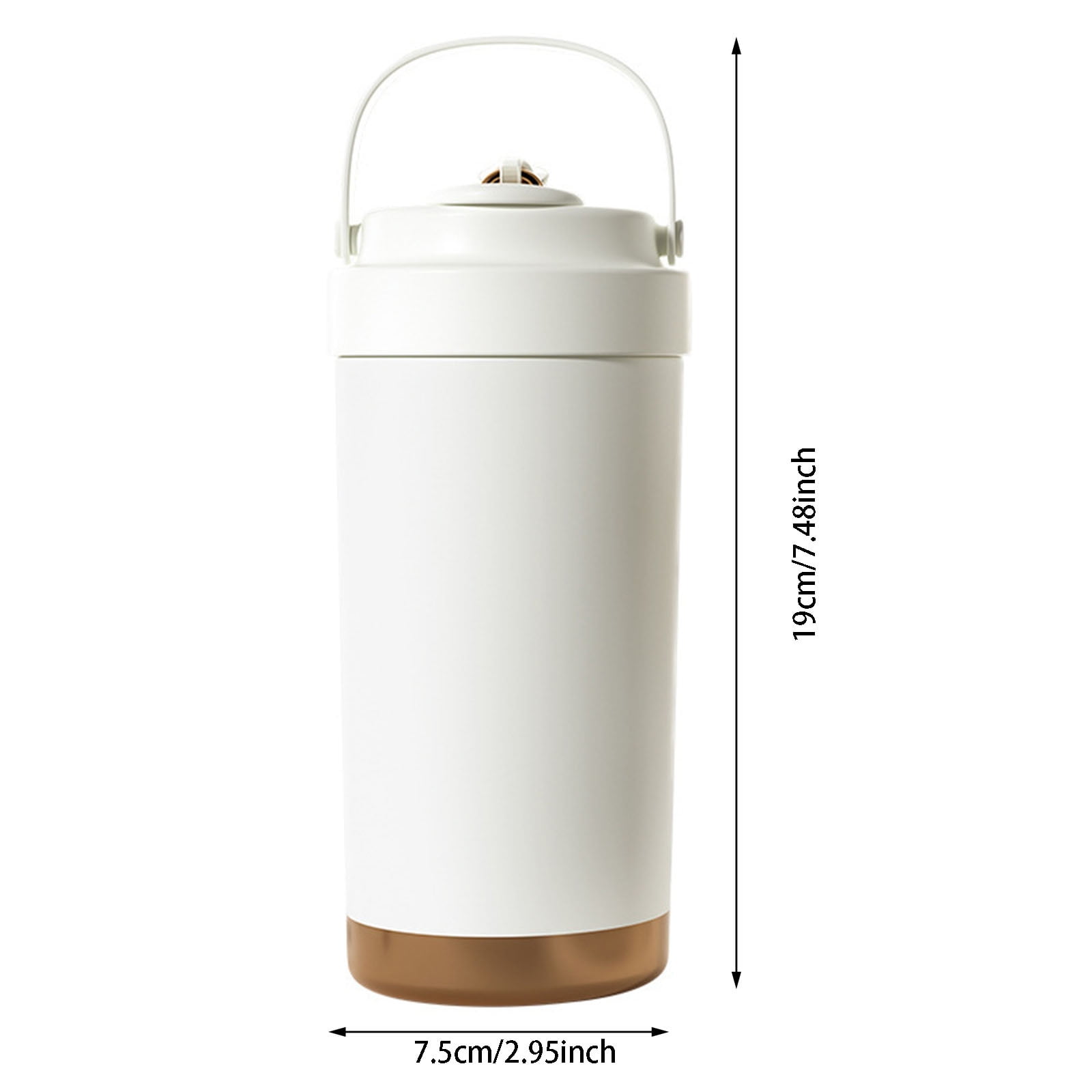 500ml Ceramic Lined Portable Water Bottle Leakproof Stainless Steel Inner Vacuum Insulation For Travel Dorm Use