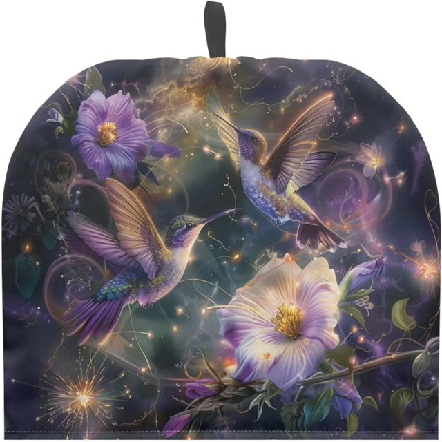 Yuosegray Tea Kettle Cloth Cover Decorative Kitchen Accessories Hummingbird Flower Tea Cozy Teapot Cosy for Teapot Large Teapot Cozy Insulated Keep Warm Kitchen Coffee