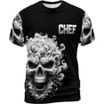 thumbnail image 2 of Lotusprinthandmade Personalized Name Love Chef Unisex T-shirt 3D S-5XL Multicolor, 2 of 5