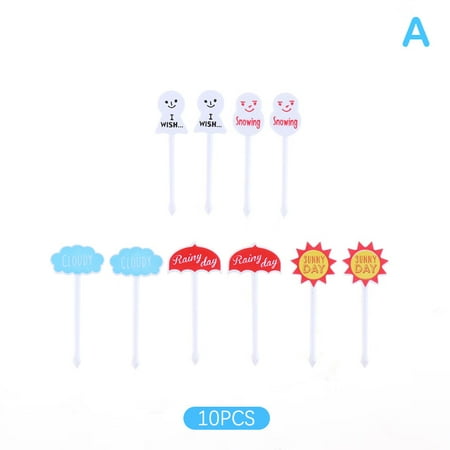 

TruPeony Kitchen Bento Party Cartoon Fruit Fork Dessert Forks Mini Cartoon Toothpick