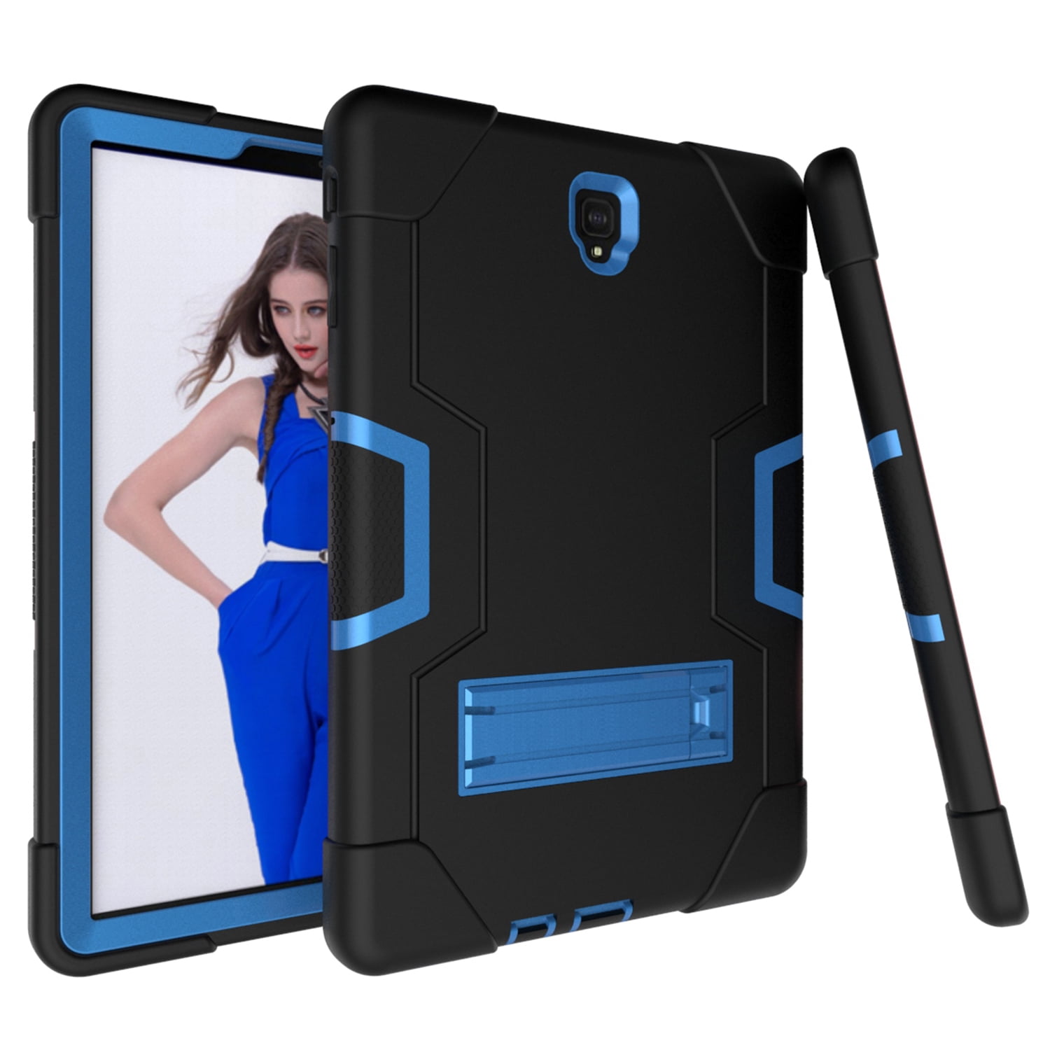 Allytech Samsung Galaxy Tab S4 10.5 2018 Case, [Heavy Duty] Rugged Hybrid Protective Kids Proof