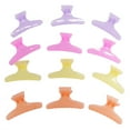 thumbnail image 1 of Paquete de 12 pinzas de plástico para peluquería con forma de mariposa, pinzas para salón, horquillas, 1 of 8