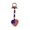 C, variant on Chmadoxn Patriotic Flag Ornaments Memorial Day Independence Day Labor Day Veterans Day Decorations for Home Party Christmas Tree Decor, Blue Red and Silver