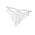 thumbnail image 4 of Tachiuwa Rhinestone Tassel Masquerade Decor Long Tassel Veils for Dress up Party Silvery, 4 of 9
