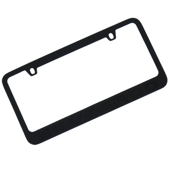 Chevrolet Silverado Logo License Plate Frame (Chrome)