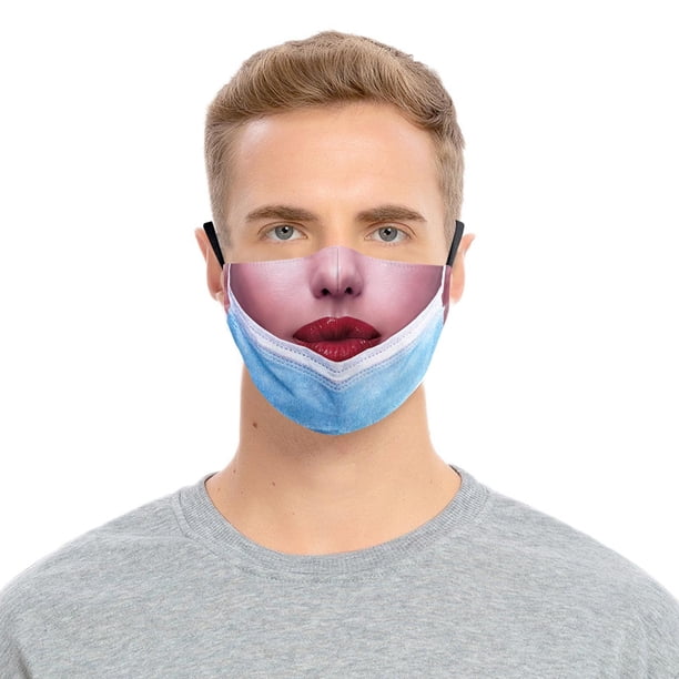 Mascarilla facial Baoblaze divertida para adultos cubierta de boca de broma