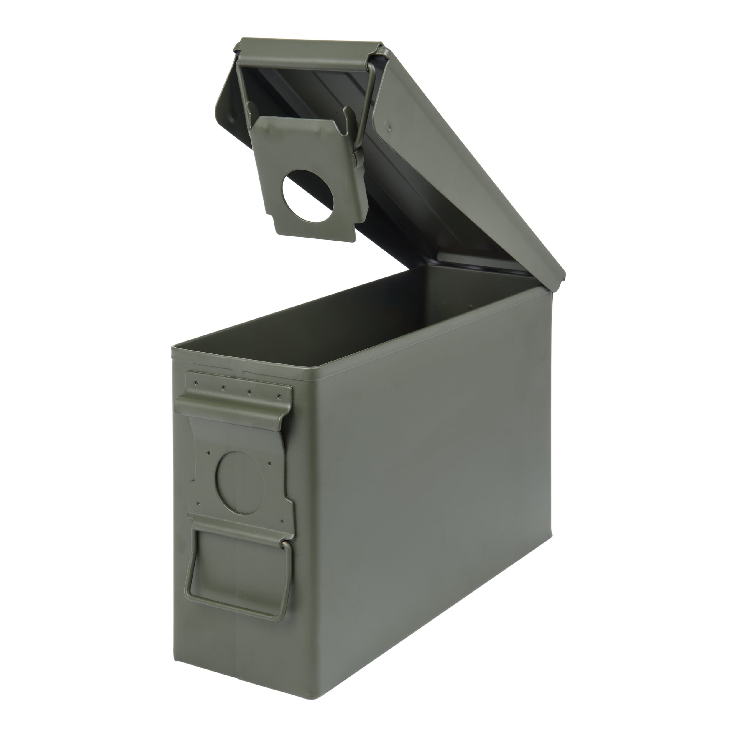 Allen Company Classic Steel Ammo Box - Large, Lockable, And Waterproof Ammo Storage For .30 Cal. - Shooting Accessories - Army Green Metal Container
