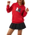 thumbnail image 3 of Qmyliery Women's Casual Hoodies, Fall Winter Warm Short Plush Long Sleeve Pullover Sweatshirt Couple Outfits, 3 of 9