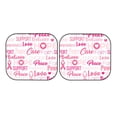 thumbnail image 7 of Daiia Breast Cancer Pink Ribbons Awareness (2) 2PCS Car Windshield Sun Shade, Foldable Sun Shield for Car Front Window, Auto Sun Blocker Visor Protector Universal for Truck SUV Pickup-Small, 7 of 7