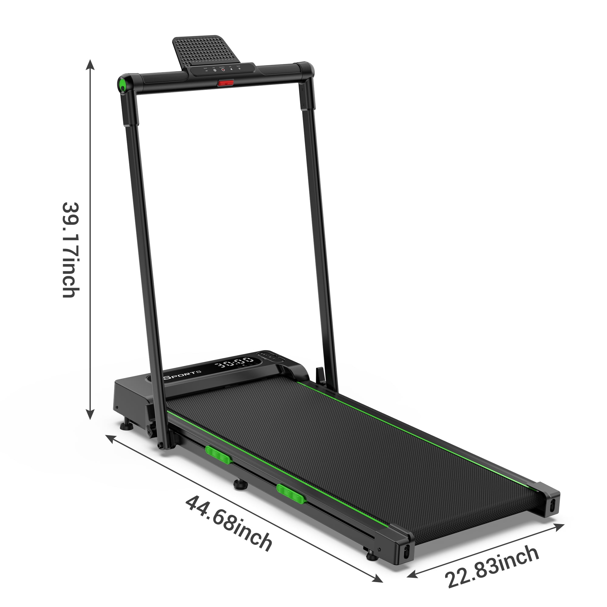 2 in 1 Walking Pad for Home/Office,Folding Treadmill 2.5HP,COFUNOK Under Desk Treadmill with Remote,0.6-7.6mph