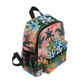 thumbnail image 2 of FORMRS School Backpack with Front Zippered Pocket 12" Student Travel Daypack, Blue Flowers, 2 of 6