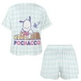 thumbnail image 4 of Pochacco Women Pajamas Set Loungewear Sleepwear 2 Piece PJ Sets, 4 of 7