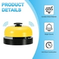 thumbnail image 4 of Desk Call Bell 2.5" Diameter, Dinner Desk Front Bell, Black/Yellow, 4 of 7