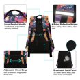 thumbnail image 4 of FORMRS Kids School Backpack Elementary Student Unisex Travel Bookbag with Reflective Stripes, Colorful Painted Flowers Pattern, 4 of 7