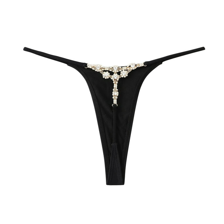  Spider Glow in The Dark Women Thongs Comfortable G String T  Back Bikini Panties Underwear S : Sports & Outdoors