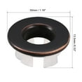 thumbnail image 2 of Uxcell 1.18''x0.53'' Trim Overflow Cover Insert in Hole Round Caps Copper Bronze Black 1Pcs, 2 of 5
