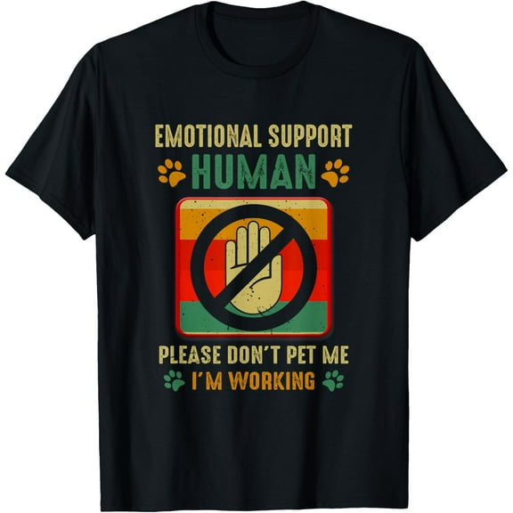 Emotional Support-Human Halloween Costume Do-Not Pet Me T-Shirt