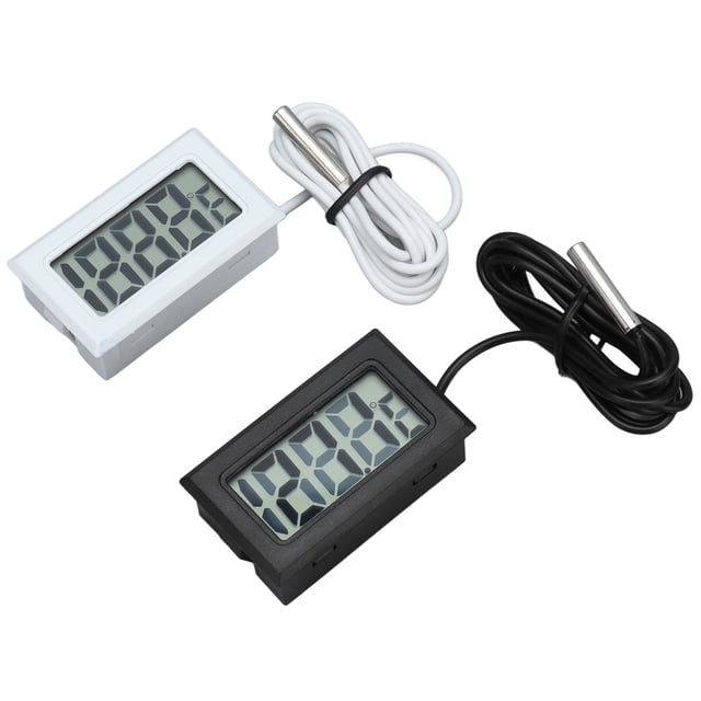 2 Termómetros Digitales Electrónicos, Pantalla LCD Pequeña, Termómetro Digital Para Refrigerador, Actualización De 2 S Con Sonda