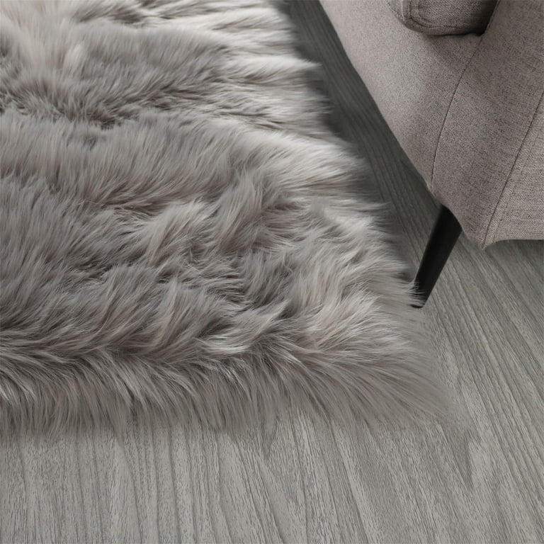 Extra Large Soft Fluffy Faux Fur Sheepskin Rug Warm Floor Carpet