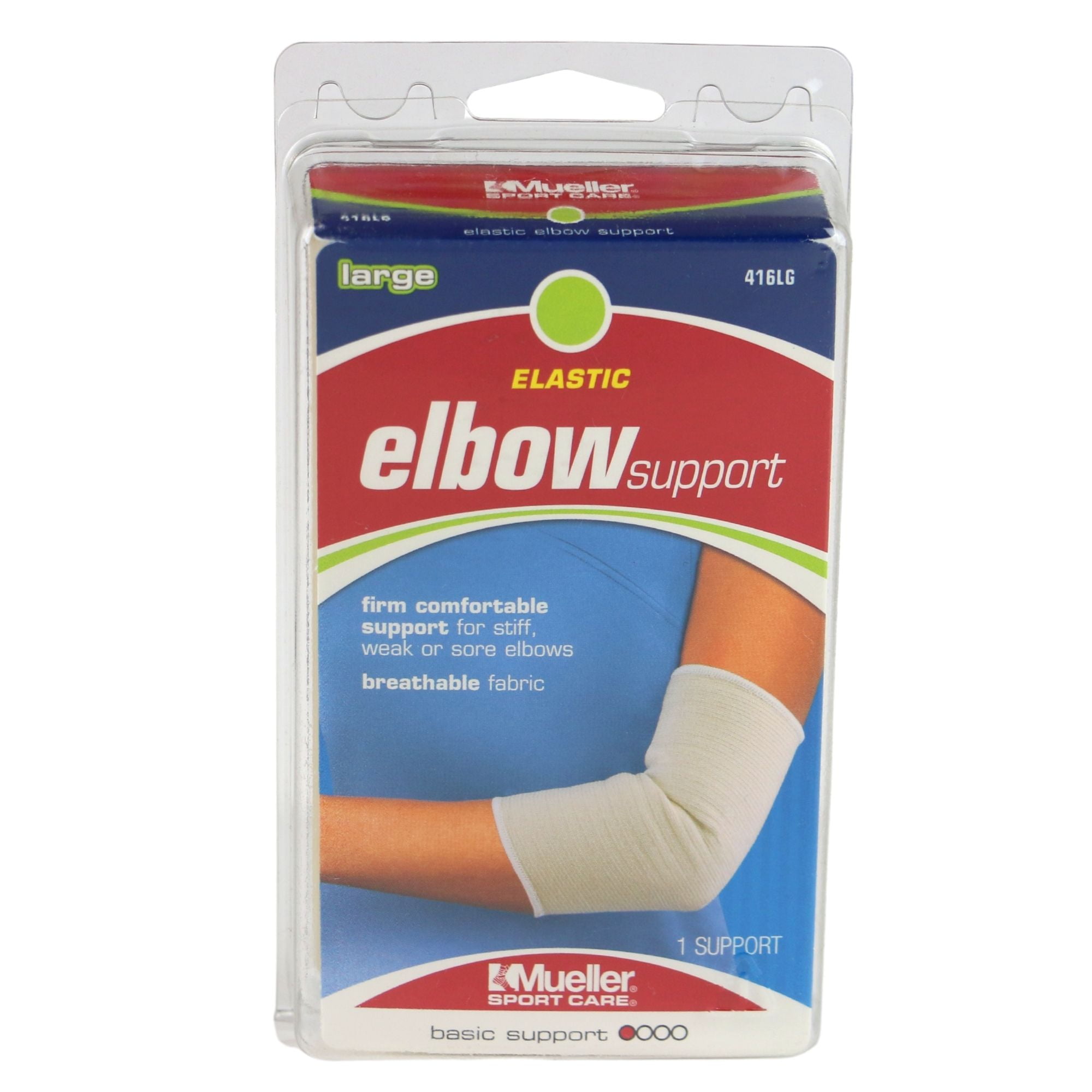 Mueller Elastic Supports (Ankle, Knee, Elbow): Elastic Elbow Support / large (Beige) large