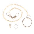 thumbnail image 1 of Cadena de piezaza de Pájaros de material acero Inoxidable/Cobre Cadena de Fisión de Metal para de piezaza Accesorio de Aves Domésticos - 05# 07 Zulema Tobillera Pájaros, 1 of 5