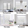 thumbnail image 4 of Window Privacy Film, Frosted Removable lass Covering for Bathroom, Opaque Static Cling Heat Control Door Sticker for Home Office Living Room, Non-Adhesive Matte White (17.5" x 78.7"), 4 of 8