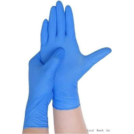 

Nitrile Vinyl Gloves - Blue - Disposable - 5Mil - 10 Boxes - Powder & Latex Free