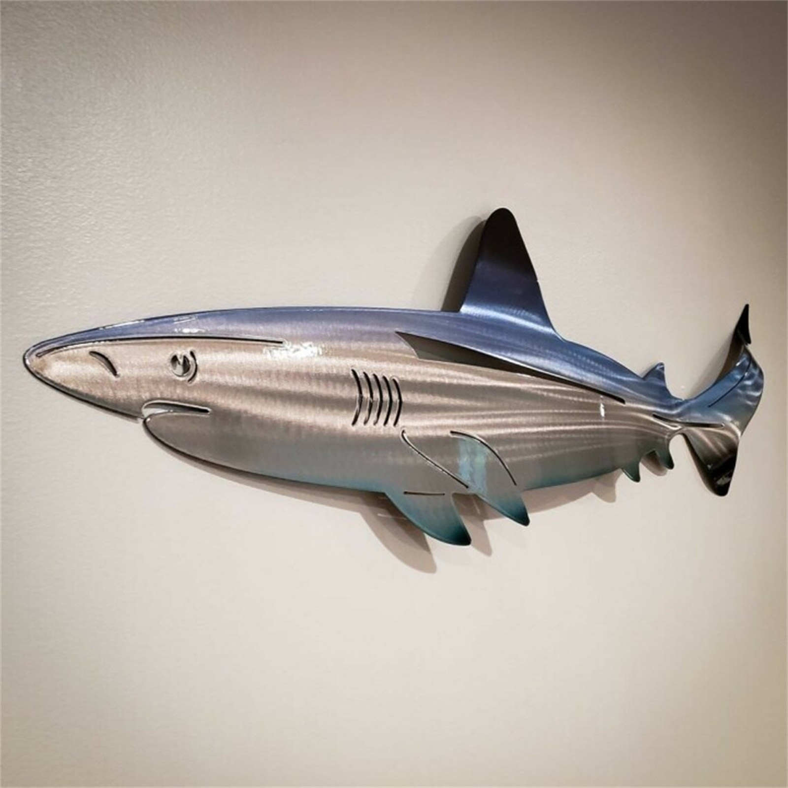 Metal Shark Outdoor Wall Art Hanging Sculpture for Living Room,Bedroom,Home Decor - image 5 of 6