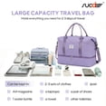 thumbnail image 6 of SUOSDEY Overnight Duffle Bag for Travel,Weekender Bags with Shoes Compartment,Hospital Bag for Labor and Delivery,Carry on Bag for Women,Travel,Gym,Weekend, 6 of 7