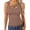 Coffee, variant on Tank Tops for Women Ladies Sleeveless Crew Neck Spaghetti Strap Classic Fit Padded Dressy Casual Shirts Plus Size Breathable Casual Streetwear Resort Casual Shirts,Black,S