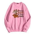 thumbnail image 4 of Arlun Womens Sweatshirts Jesus Faith Bible Verse Cute Cross Pumpkin Graphic Printed Sweatshirt Christian Long Sleeve Crewneck Trendy Religious Pullovers Tops Pink XL, 4 of 4