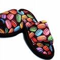 thumbnail image 2 of Chochili Women Macaron Open Toe Home Slippers Black and Green Lightweight Silent Walk Size 7 to 8, 2 of 6